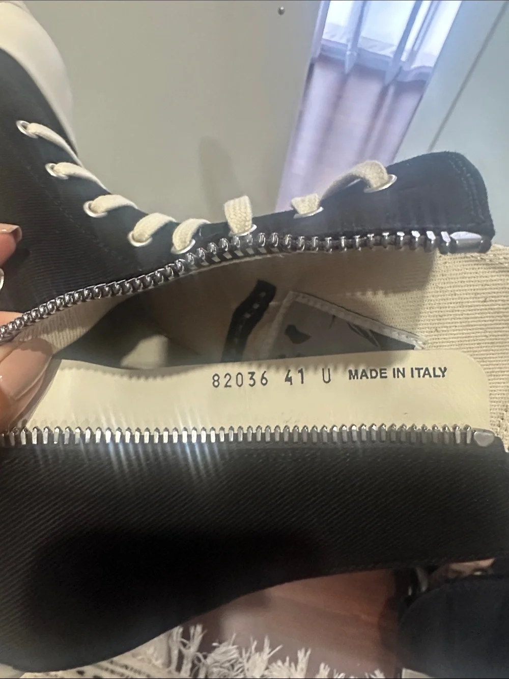 Rick Owens DRKSHDW canvas sneakers sz 41 no box $928